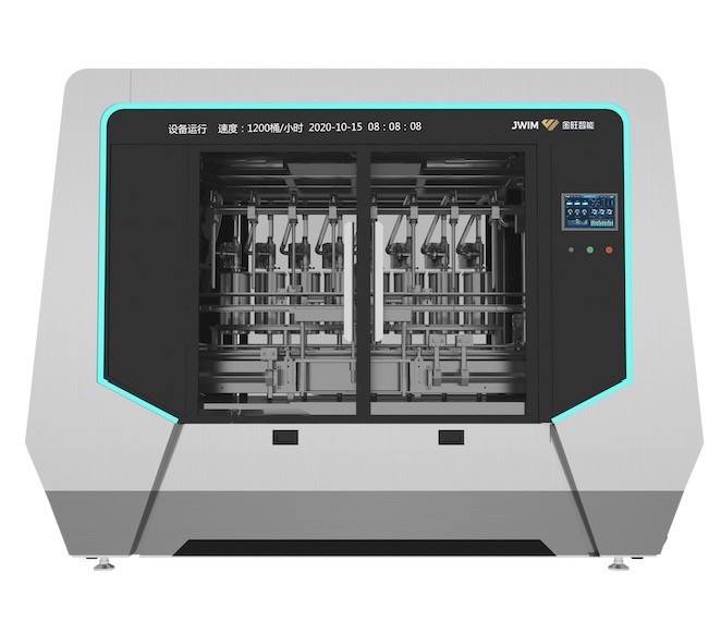 自動1-5L薬液充填機ピストンタイプ