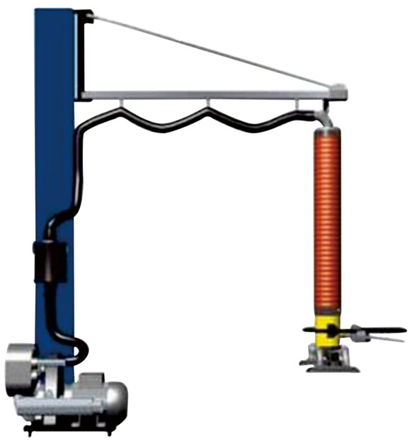 EMLH1202550 真空リフティングシステム 2800mm*270° アルミ合金レール付きセクター作業エリア
