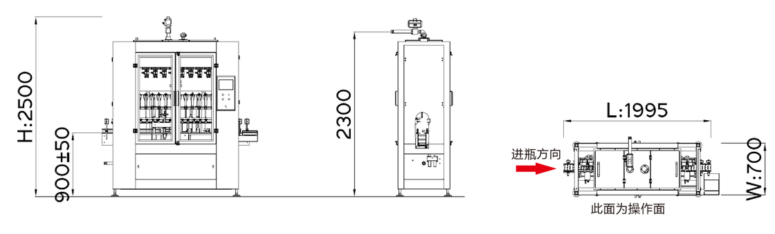 CDP-16A PLC制御マイクロコンピュータで満たす機械 SUS304ステンレス鋼と電気スケール重量フィードバック