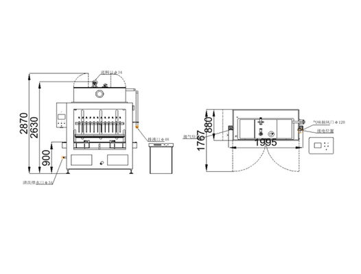 CDP-12E マイクロコンピュータ 詰め込み機 縫い目のない化学液体包装のための生産ラインへの簡単な統合